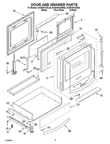 04 - Door And Drawer Parts parts for Kitchenaid Range KESK901SBL00 from AppliancePartsPros.com