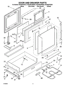 04 - Door And Drawer Parts parts for Kitchenaid Range KESA907PSS02 from AppliancePartsPros.com
