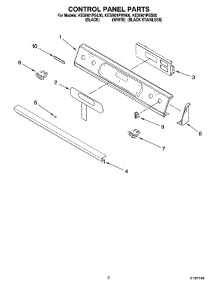 02 - Control Panel Parts parts for Kitchenaid Range KESI901PWH00 from AppliancePartsPros.com