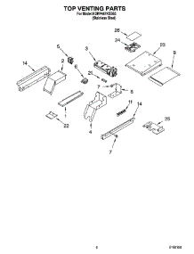 05 - Top Venting Parts parts for Kitchenaid Range KDRP467KSS03 from AppliancePartsPros.com