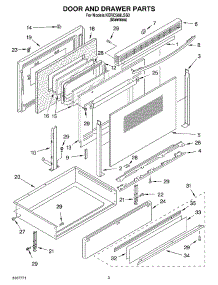 03 - Door And Drawer Parts parts for Kitchenaid Range KERC508LSS0 from AppliancePartsPros.com