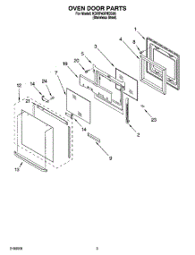 02 - Oven Door Parts parts for Kitchenaid Range KDRP407HSS06 from AppliancePartsPros.com
