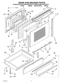 04 - Door And Drawer Parts parts for Kitchenaid Range KGRC707LWH0 from AppliancePartsPros.com