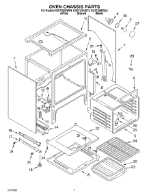 06 - Oven Chassis parts for Kitchenaid Range KGST300HBL9 from AppliancePartsPros.com
