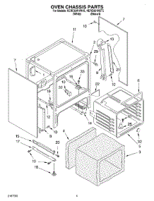 03 - Oven Chassis parts for Kitchenaid Range KERC601HWH5 from AppliancePartsPros.com