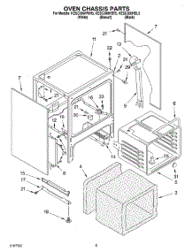 04 - Oven Chassis parts for Kitchenaid Range KESC300HBT5 from AppliancePartsPros.com