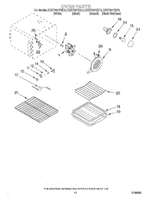 07 - Oven parts for Kitchenaid Range KGST307HBS4 from AppliancePartsPros.com