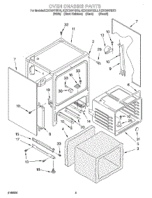 04 - Oven Chassis parts for Kitchenaid Range KESC307HBS3 from AppliancePartsPros.com
