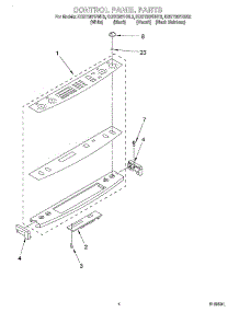 03 - Control Panel parts for Kitchenaid Range KGST307HBS3 from AppliancePartsPros.com