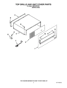03 - Top Grille And Unit Cover Parts parts for Kitchenaid Refrigerator KBRC36FTS02 from AppliancePartsPros.com