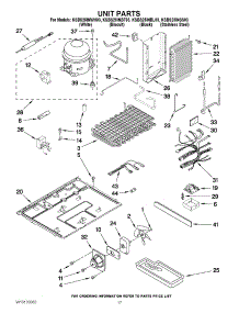 11 - Unit Parts parts for Kitchenaid Refrigerator KSBS25INSS03 from AppliancePartsPros.com