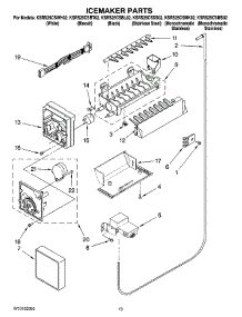 12 - Icemaker Parts, Optional Parts (Not Included) parts for Kitchenaid Refrigerator KSRS25CSMS02 from AppliancePartsPros.com