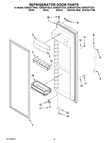 06 - Refrigerator Door Parts parts for Kitchenaid Refrigerator KSRG25FTSS01 from AppliancePartsPros.com