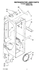 02 - Refrigerator Liner Parts parts for Kitchenaid Refrigerator KSRD22FTST01 from AppliancePartsPros.com