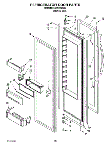 10 - Refrigerator Door Parts parts for Kitchenaid Refrigerator KSSC48QTS00 from AppliancePartsPros.com