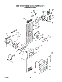 16 - Air Flow And Reservoir parts for Kitchenaid Refrigerator KSSS42DWW01 from AppliancePartsPros.com