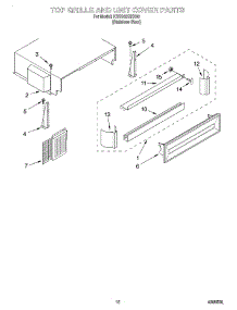 09 - Top Grille And Unit Cover parts for Kitchenaid Refrigerator KSSS42QHX00 from AppliancePartsPros.com