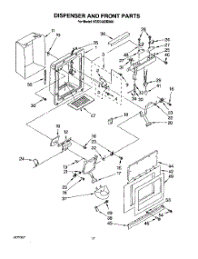 13 - Dispenser And Front parts for Kitchenaid Refrigerator KSSS42DBX00 from AppliancePartsPros.com