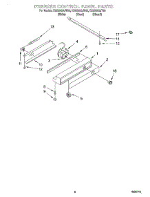 06 - Freezer Control Panel parts for Kitchenaid Refrigerator KSSS42QJB00 from AppliancePartsPros.com