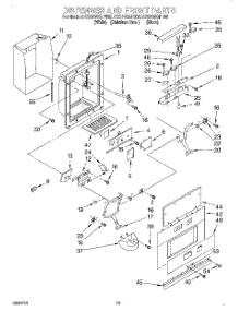 13 - Dispenser Front parts for Kitchenaid Refrigerator KSSP36QFW05 from AppliancePartsPros.com