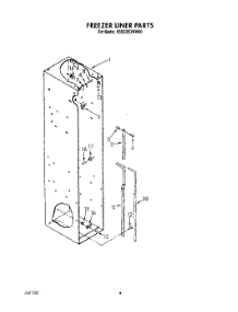 06 - Freezer Liner parts for Kitchenaid Refrigerator KSSS36DWW00 from AppliancePartsPros.com