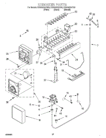 17 - Ice Maker parts for Kitchenaid Refrigerator KSSS42QHW00 from AppliancePartsPros.com