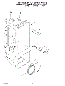 02 - Refrigerator Liner Parts parts for Kitchenaid Refrigerator KSFS25FKBT00 from AppliancePartsPros.com