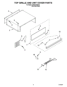 06 - Top Grille And Unit Cover parts for Kitchenaid Refrigerator KSSC42QKS01 from AppliancePartsPros.com