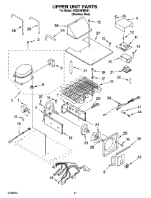 11 - Upper Unit Parts parts for Kitchenaid Refrigerator KSSC48FMS01 from AppliancePartsPros.com