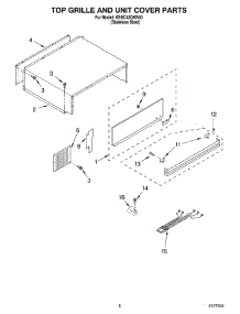 06 - Top Grille & Unit Cover parts for Kitchenaid Refrigerator KSSC42QKS00 from AppliancePartsPros.com