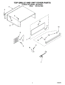 03 - Top Grille And Unit Cover parts for Kitchenaid Refrigerator KBLC36FKS01 from AppliancePartsPros.com