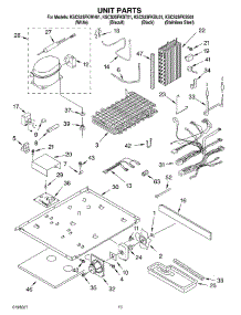 09 - Unit Parts parts for Kitchenaid Refrigerator KSCS25FKSS01 from AppliancePartsPros.com
