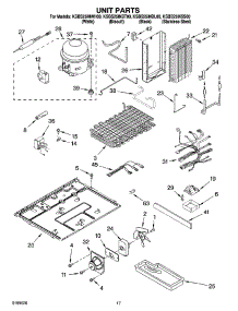 11 - Unit Parts parts for Kitchenaid Refrigerator KSBS25INBL00 from AppliancePartsPros.com