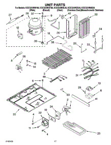 11 - Unit Parts parts for Kitchenaid Refrigerator KSCS23INWH00 from AppliancePartsPros.com