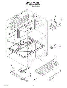 02 - Liner Parts parts for Kitchenaid Ingredient Center KDDA27TRS00 from AppliancePartsPros.com
