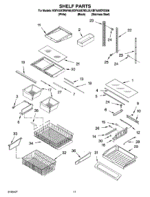 06 - Shelf Parts parts for Kitchenaid Refrigerator KBFA20ERSS00 from AppliancePartsPros.com