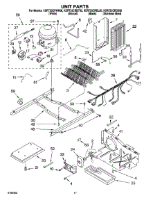 11 - Unit Parts parts for Kitchenaid Refrigerator KSRT25CRBL00 from AppliancePartsPros.com