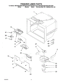 02 - Freezer Liner Parts parts for Kitchenaid Refrigerator KBRA20ELBL00 from AppliancePartsPros.com