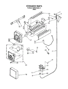 11 - Icemaker parts for Kitchenaid Refrigerator KSRB22QABL10 from AppliancePartsPros.com