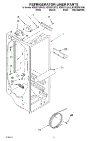 02 - Refrigerator Liner Parts parts for Kitchenaid Refrigerator KSRS27ILSS02 from AppliancePartsPros.com