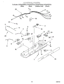 10 - Control parts for Kitchenaid Refrigerator KSRB25FHSS03 from AppliancePartsPros.com