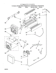 12 - Ice Maker, Optional parts for Kitchenaid Refrigerator KSRB25FHSS03 from AppliancePartsPros.com