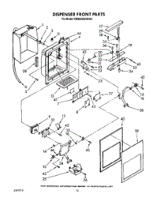 10 - Dispenser Front parts for Kitchenaid Refrigerator KSRB25QXWH00 from AppliancePartsPros.com