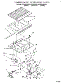 03 - Compartment Separator parts for Kitchenaid Refrigerator KTRS22MABL10 from AppliancePartsPros.com