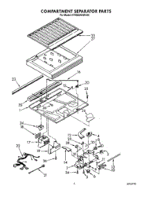 04 - Compartment Separator parts for Kitchenaid Refrigerator KTRS22KXAL00 from AppliancePartsPros.com