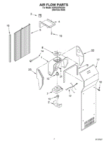 03 - Air Flow parts for Kitchenaid Refrigerator KSRG22FKSS01 from AppliancePartsPros.com