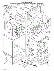 02 - Liner parts for Kitchenaid Refrigerator KTRC22KKSS00 from AppliancePartsPros.com