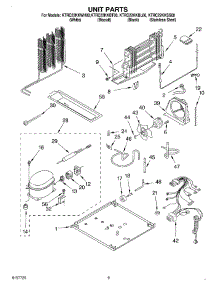 05 - Unit parts for Kitchenaid Refrigerator KTRC22KKSS00 from AppliancePartsPros.com