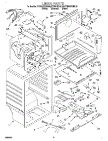 02 - Liner parts for Kitchenaid Refrigerator KTRS21KDAL02 from AppliancePartsPros.com