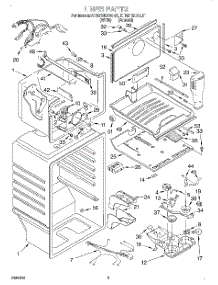 02 - Liner parts for Kitchenaid Refrigerator KTRS19KFWH01 from AppliancePartsPros.com